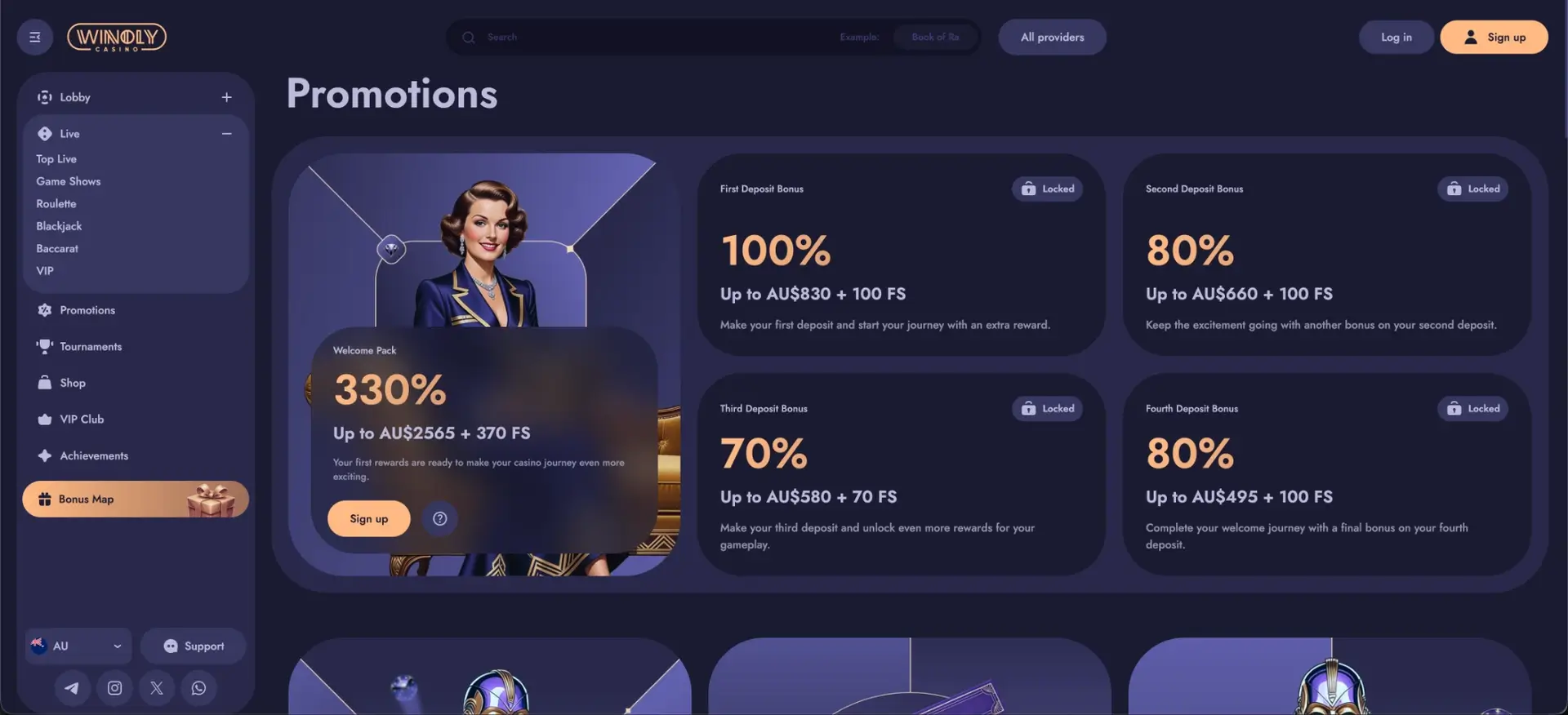 Winoly Bonus at Winoly Casino