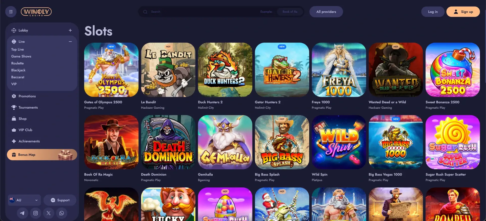 Winoly Slots at Winoly Casino